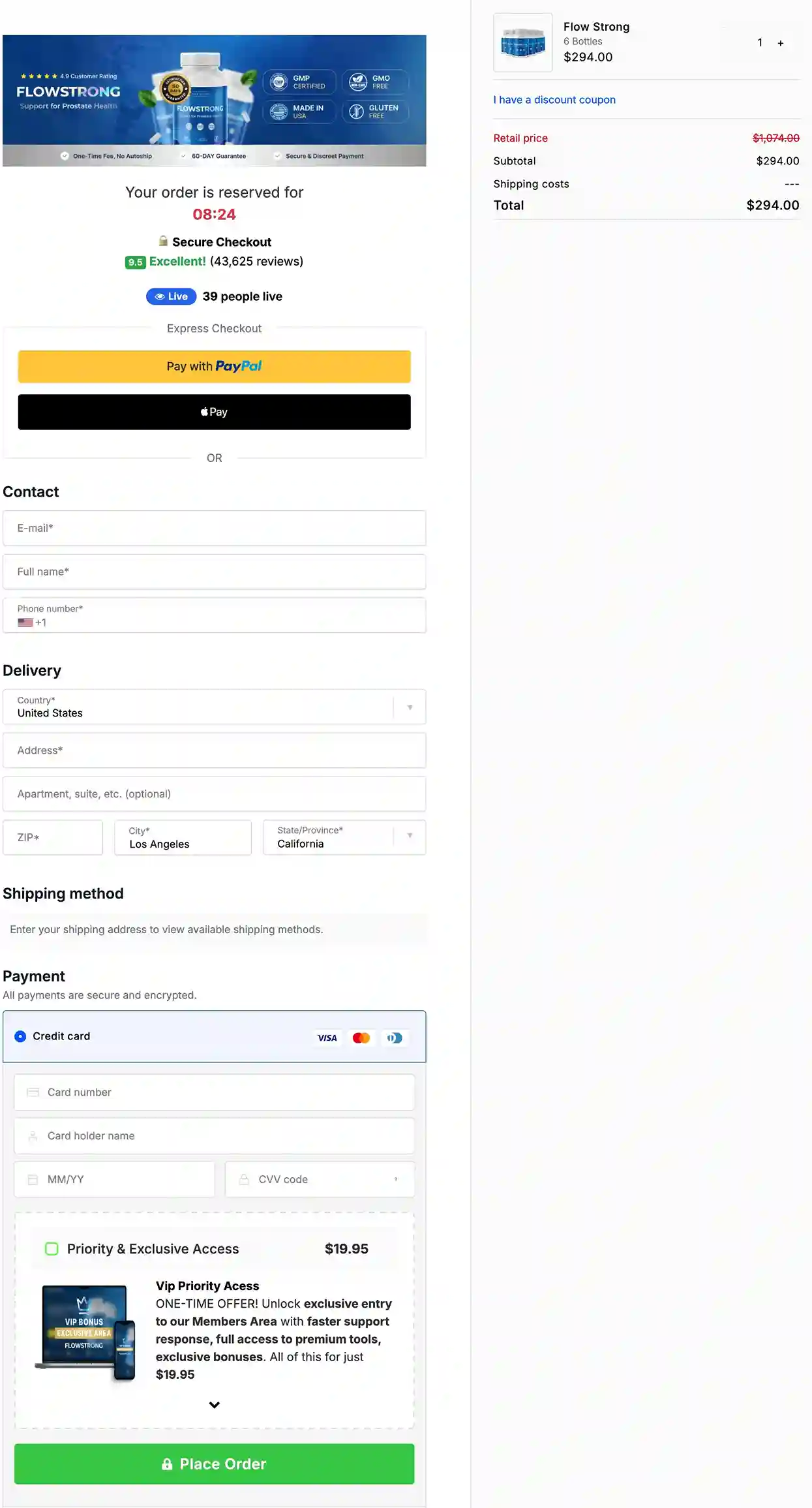 FlowStrong Secure Checkout Payment